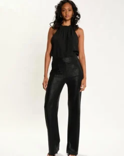 Lauren Vidal Pantalons|Pantalon fluide Colbie noir