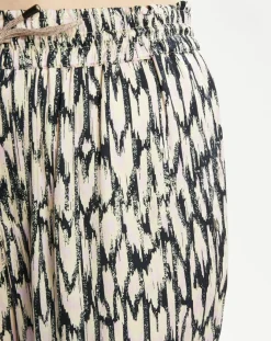 Scotch & Soda Pantalons|Pantalon fluide Nina rose/écru/noir