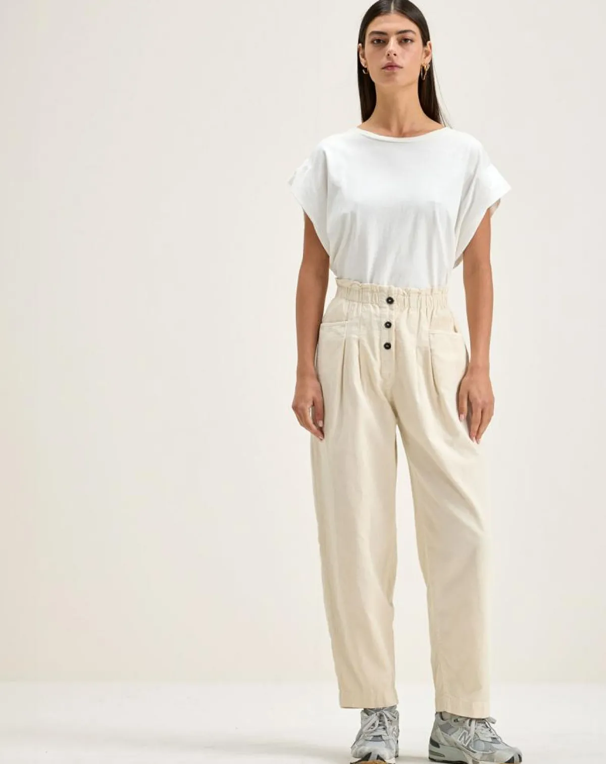 Bellerose Pantalons|Pantalon fuselé Lilo crème