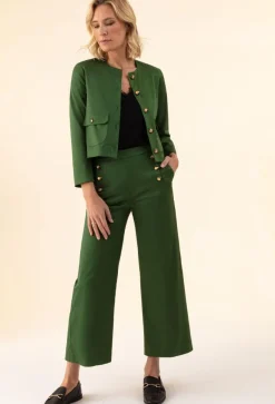 Bleu Blanc Rouge Pantalons|Pantalon Gabriele vert