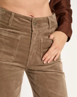 Lauren Vidal Pantalons|Pantalon jupe-culotte Cloé seigle