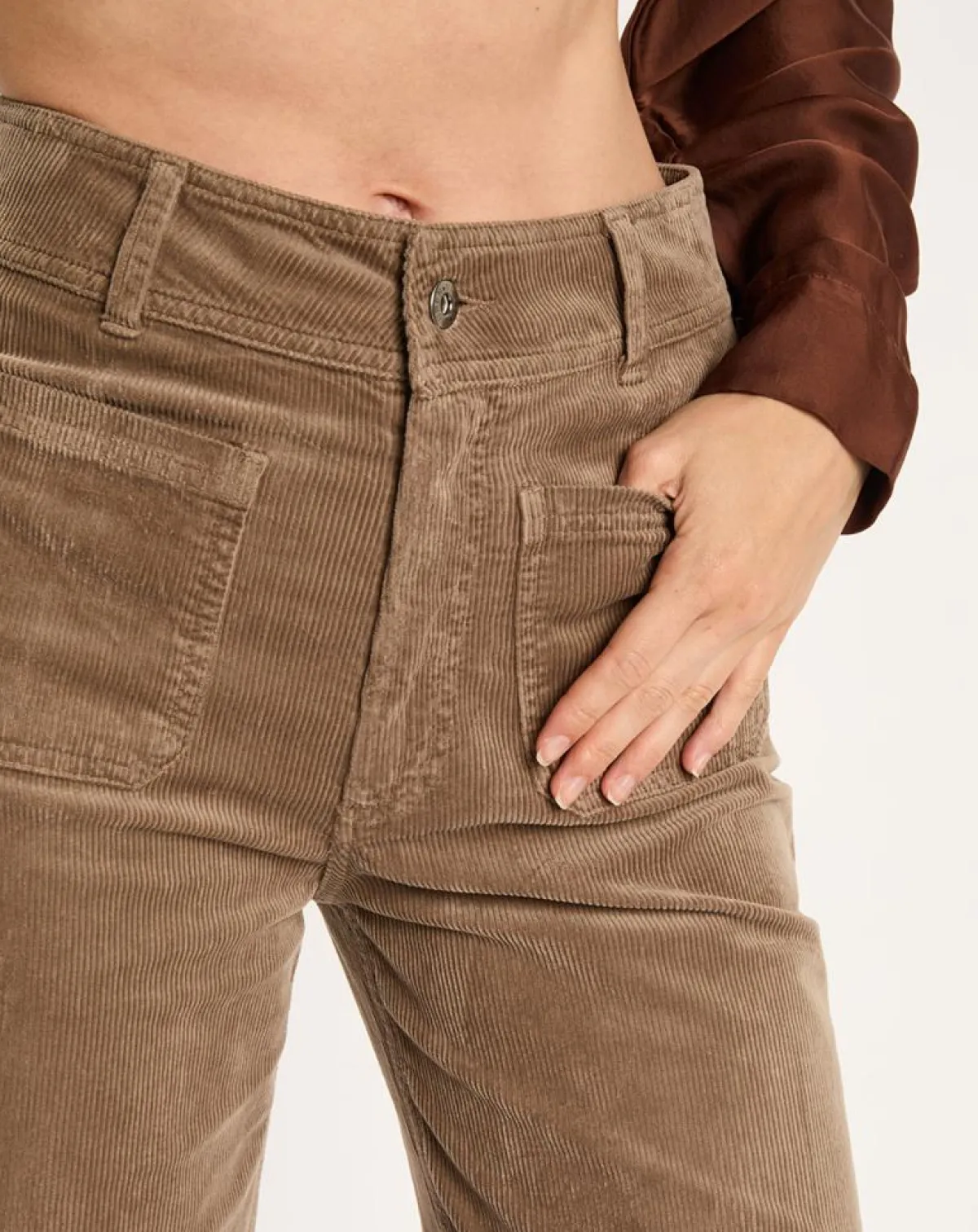 Lauren Vidal Pantalons|Pantalon jupe-culotte Cloé seigle
