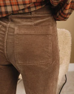 Lauren Vidal Pantalons|Pantalon jupe-culotte Cloé seigle