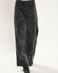 Lauren Vidal Pantalons|Pantalon jupe-culotte Cloé bitume