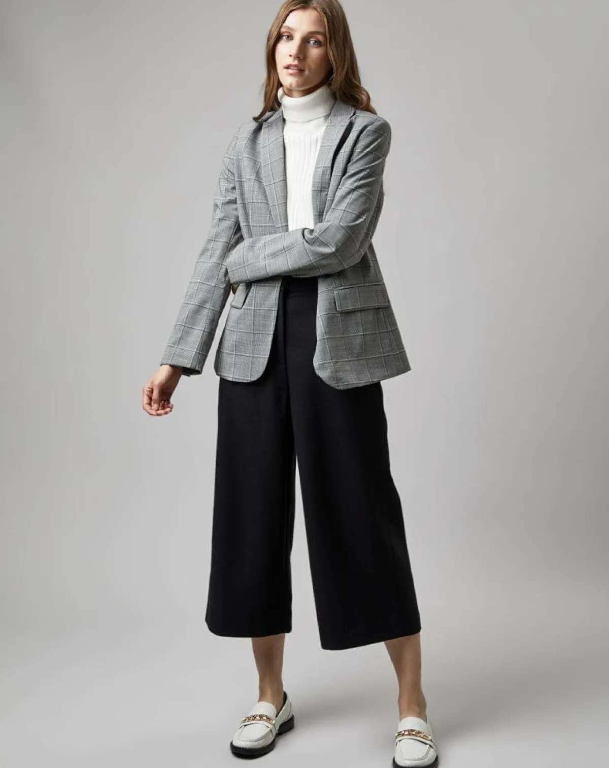 Marc O'Polo Pantalons|Pantalon jupe-culotte en Laine mélangée noir