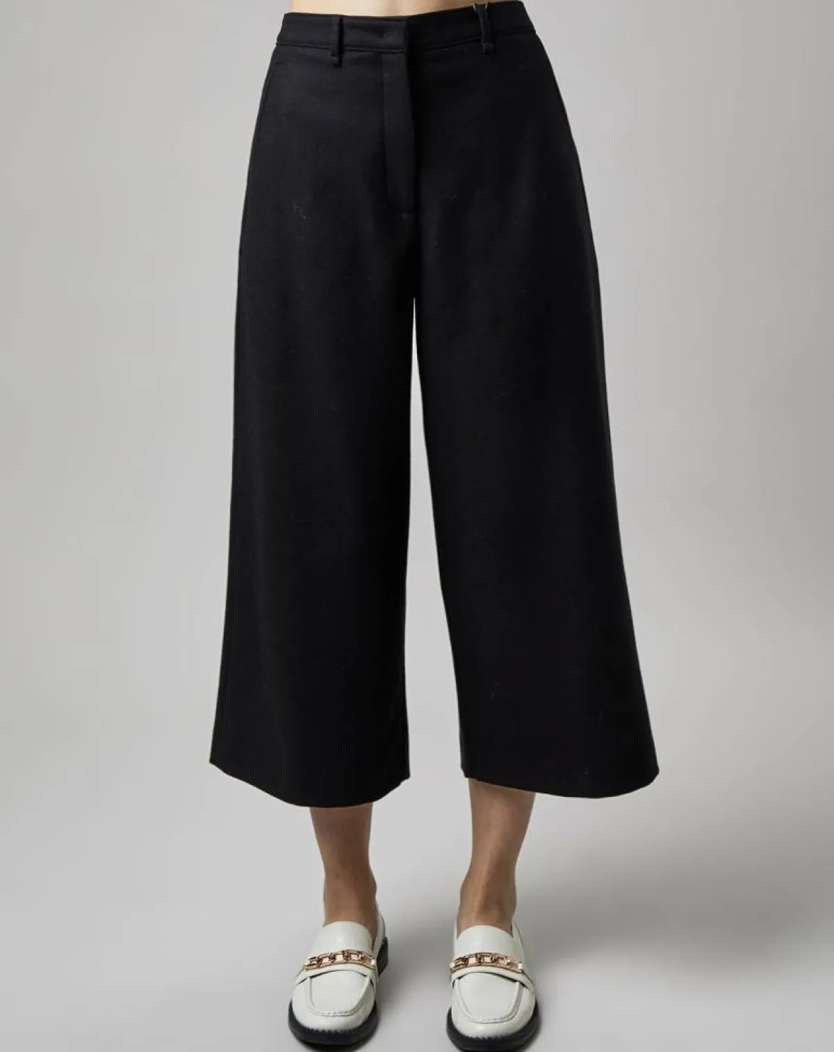 Marc O'Polo Pantalons|Pantalon jupe-culotte en Laine mélangée noir