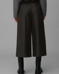 Marc O'Polo Pantalons|Pantalon jupe-culotte en Laine mélangée noir