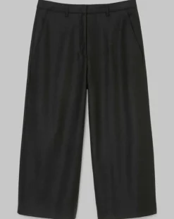 Marc O'Polo Pantalons|Pantalon jupe-culotte en Laine mélangée noir