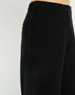 Marc O'Polo Pantalons|Pantalon large en Laine mélangée noir
