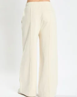 Marc O'Polo Pantalons|Pantalon large en Molleton écru