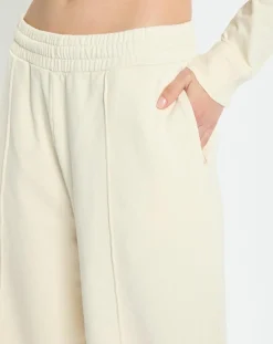 Marc O'Polo Pantalons|Pantalon large en Molleton écru