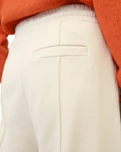 Marc O'Polo Pantalons|Pantalon large en Molleton écru