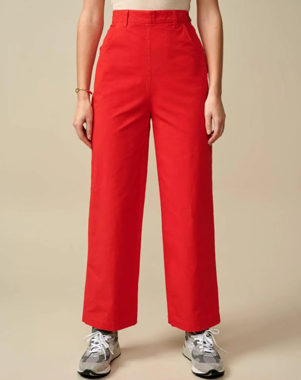 Bellerose Pantalons|Pantalon large Painted rouge