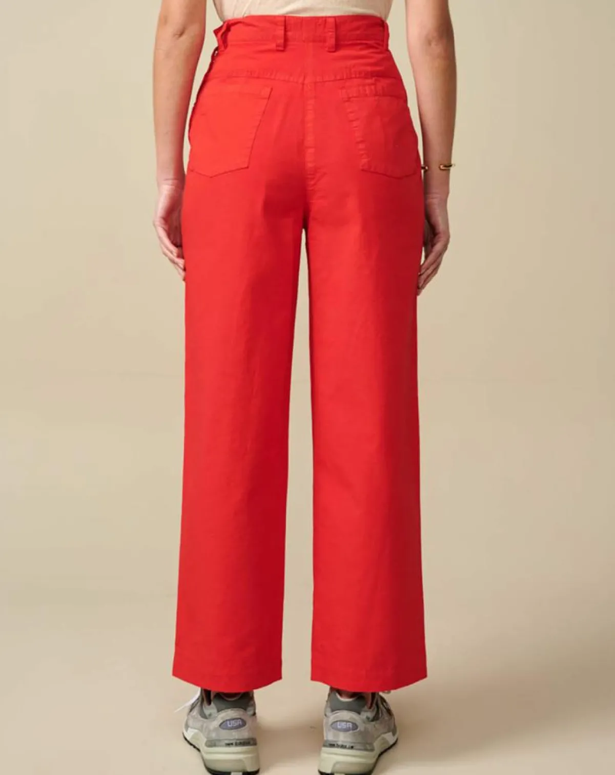 Bellerose Pantalons|Pantalon large Painted rouge