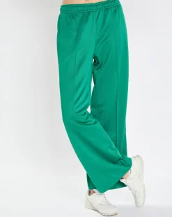 Marc O'Polo Pantalons|Pantalon large pinces taille élastique vert
