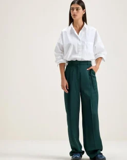 Bellerose Pantalons|Pantalon large taille haute Dominic hunter