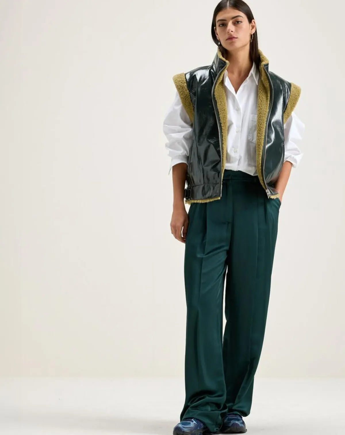 Bellerose Pantalons|Pantalon large taille haute Dominic hunter