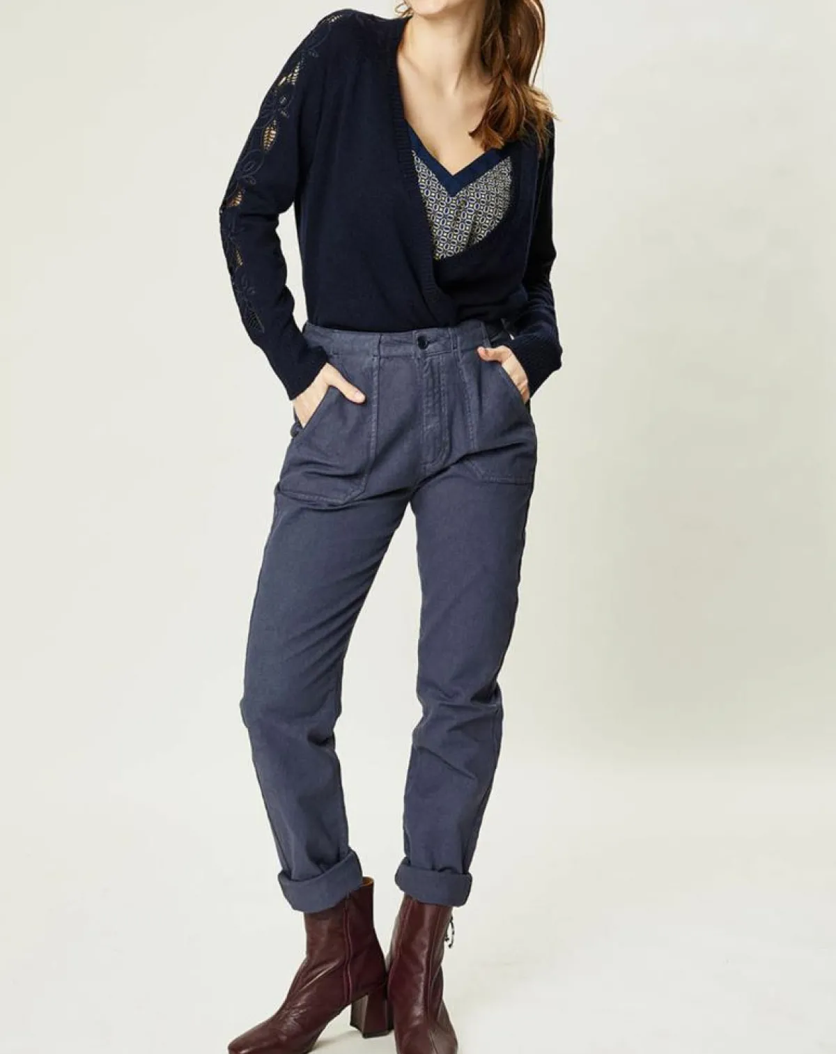 Harris Wilson Pantalons|Pantalon Louisac marine