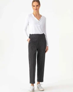 Indies Pantalons|Pantalon Mael rayure noire