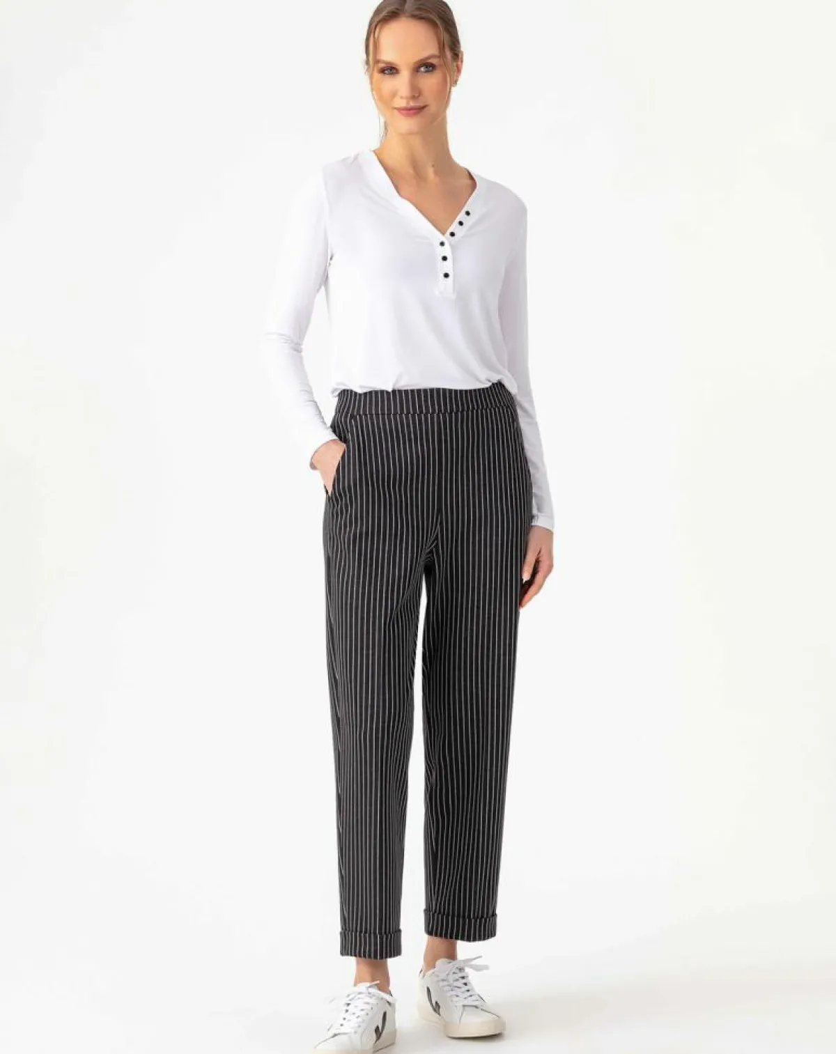Indies Pantalons|Pantalon Mael rayure noire
