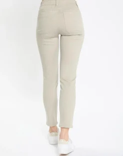 Marc O'Polo Pantalons|Pantalon Mavas en Coton Bio gris clair