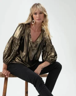 Indies Pantalons|Pantalon Merry noir pois mordore