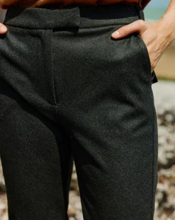 Lauren Vidal Pantalons|Pantalon Mila anthracite