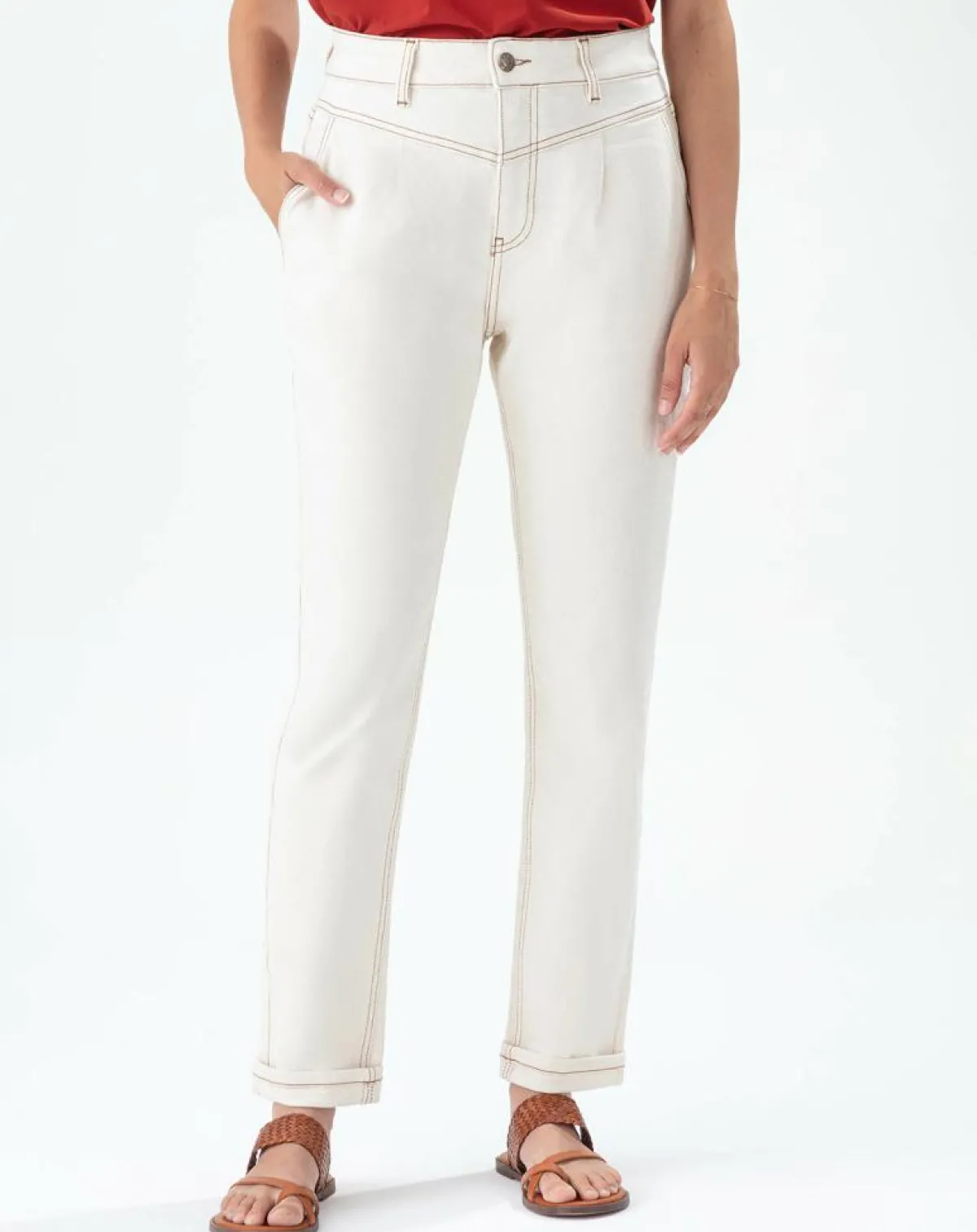 Indies Pantalons|Pantalon Naomi naturel/terracotta