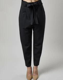 Marc O'Polo Pantalons|Pantalon Paper Bag noir