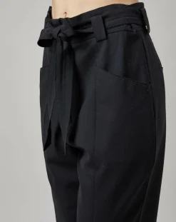 Marc O'Polo Pantalons|Pantalon Paper Bag noir