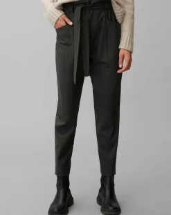 Marc O'Polo Pantalons|Pantalon Paper Bag noir