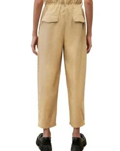 Marc O'Polo Pantalons|Pantalon paperbag pinces beige