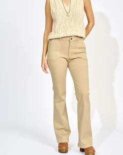 Lauren Vidal Pantalons|Pantalon Patsi beige