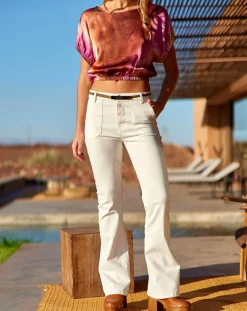 Lauren Vidal Pantalons|Pantalon Patsi écru