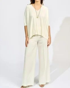 Lauren Vidal Pantalons|Pantalon Petra écru