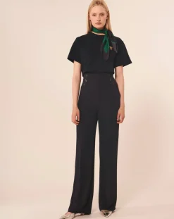 Tara Jarmon Pantalons|Pantalon Pilar nocturne