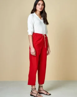 Bellerose Pantalons|Pantalon Pizzy rouge