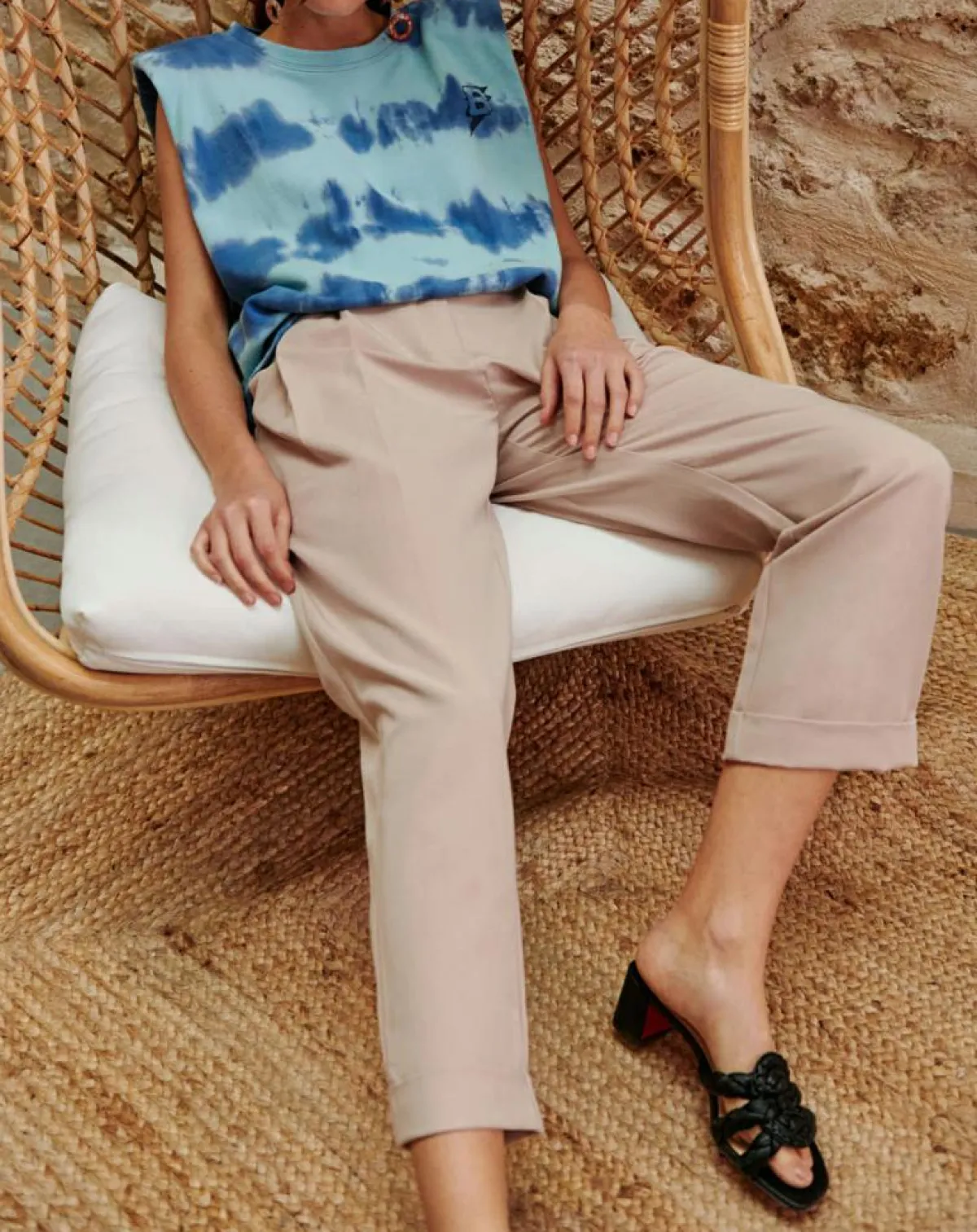 Belair Pantalons|Pantalon Portia beige