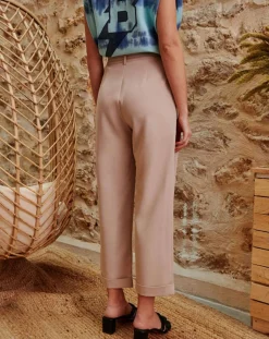 Belair Pantalons|Pantalon Portia beige