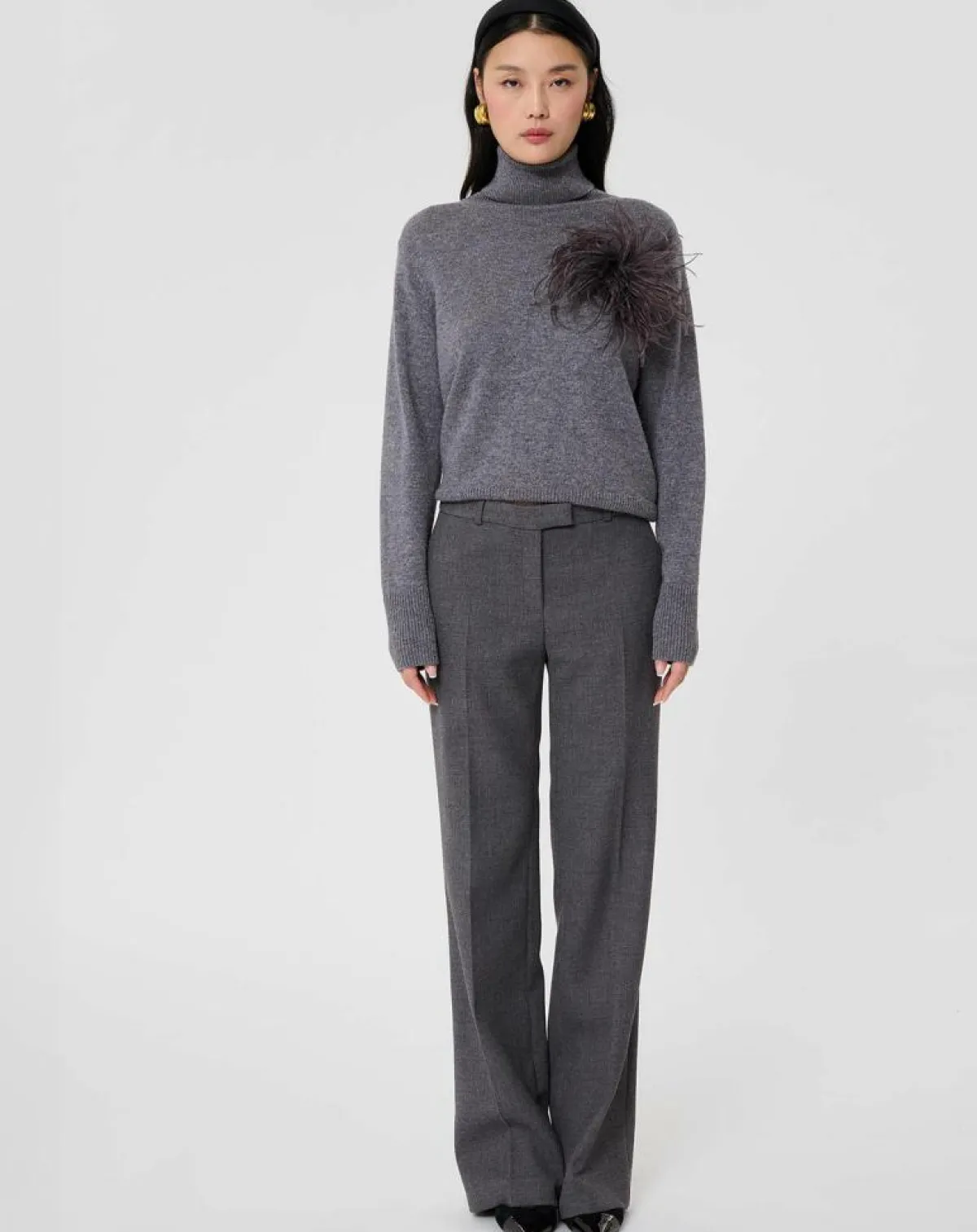 Tara Jarmon Pantalons|Pantalon Poupée gris