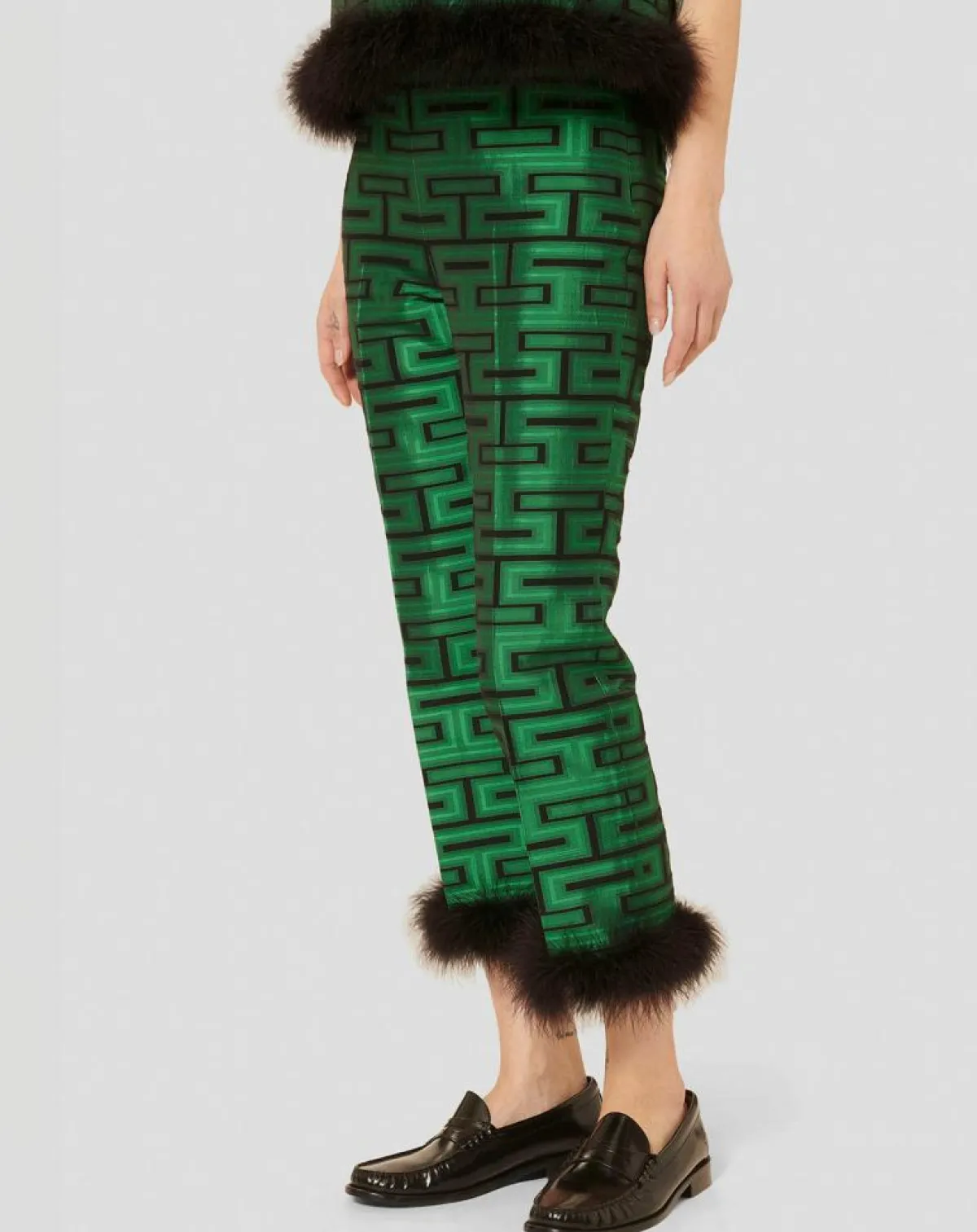 Tara Jarmon Pantalons|Pantalon Presley imprimé vert