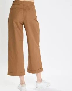 Marc O'Polo Pantalons|Pantalon Ramie marron