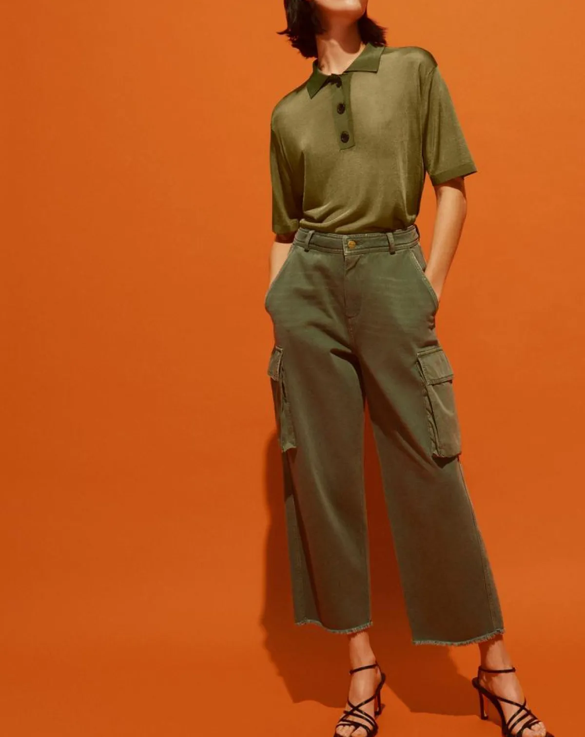 Chloé Stora Pantalons|Pantalon Robin kaki