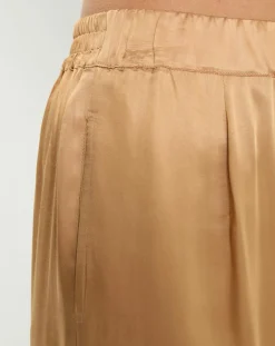 Lauren Vidal Pantalons|Pantalon satiné Soon désert