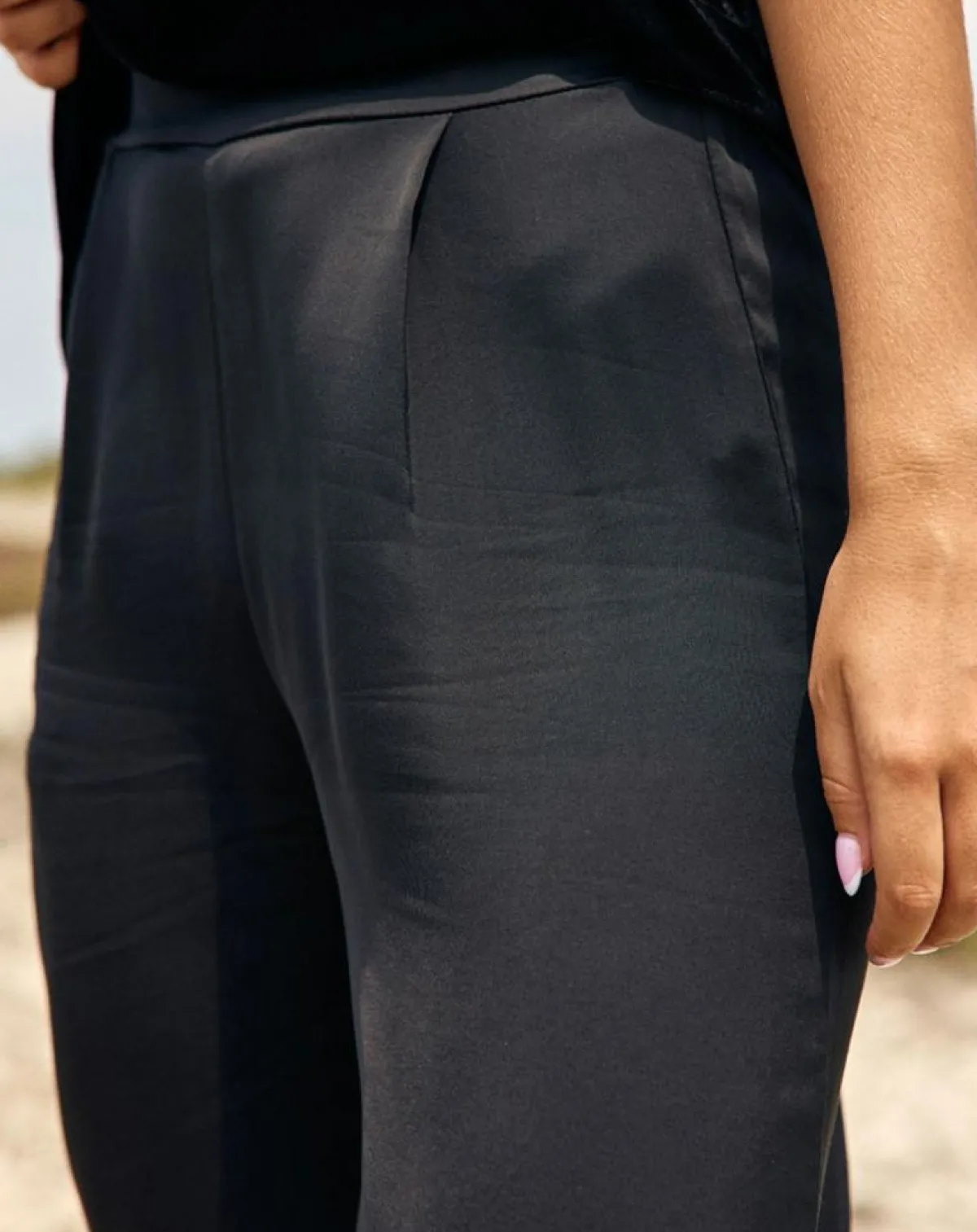 Lauren Vidal Pantalons|Pantalon Shadow noir