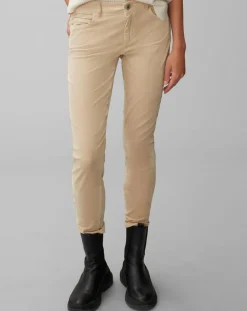 Marc O'Polo Pantalons|Pantalon slim Albi effet Velours beige