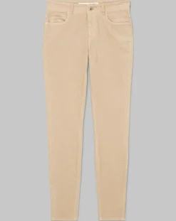 Marc O'Polo Pantalons|Pantalon slim Albi effet Velours beige