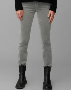 Marc O'Polo Pantalons|Pantalon slim Albi effet Velours gris clair
