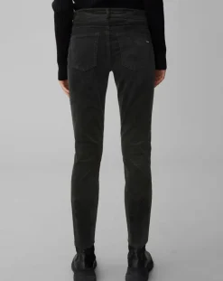 Marc O'Polo Pantalons|Pantalon slim Albi effet Velours noir