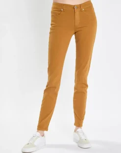 Marc O'Polo Pantalons|Pantalon Slim en Coton bio mélangé Mavas marron clair